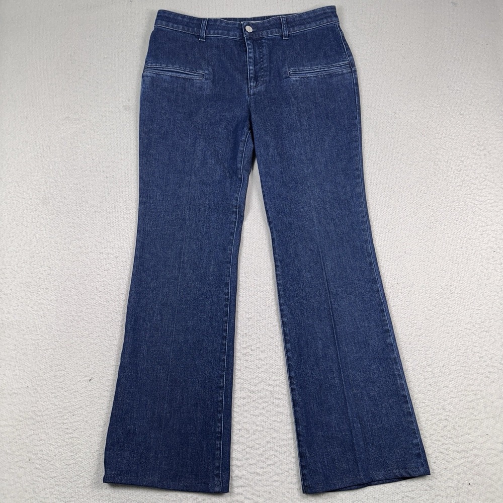 Altuzzara Serge Flare Boot Jeans 42 Stretch Bareback Front Pockets Size 10 32x30
